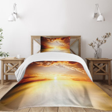 Tranquil Sunset Horizon Bedspread Set