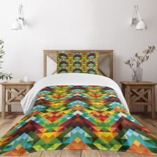 Abstract Optic Pattern Bedspread Set