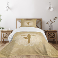 Mandala Man Posture Bedspread Set