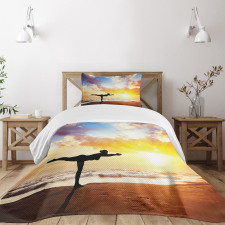 Warrior Pose Majestic Sky Bedspread Set