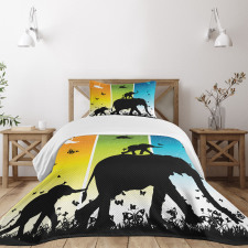 Colorful Nature Bedspread Set