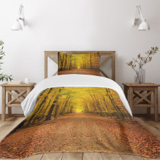 Seasonal Scenic Park Bedspread Set