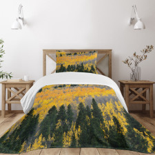 Colorful Aspen Trees USA Bedspread Set