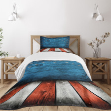 Rustic Wooden Bedspread Set