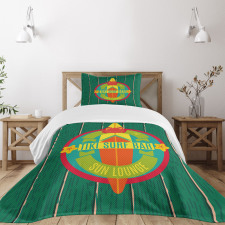 Surf Bar Holiday Bedspread Set