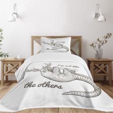 Animal Words Bedspread Set