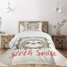 Animal Floral Frame Bedspread Set