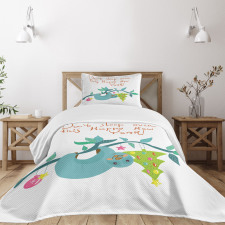 Childish Doodle New Year Bedspread Set