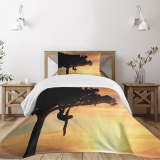 Sunset View Exotic Fauna Bedspread Set