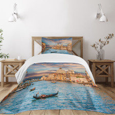 Canal Grande Italy Image Bedspread Set