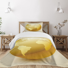 Vivid Earth Sphere Bedspread Set