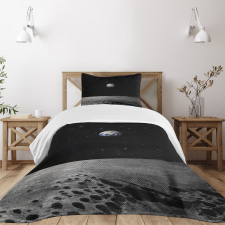 Planet Earth from Moon Bedspread Set