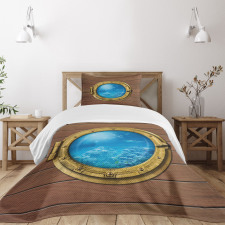 Submarine Chamber Window Bedspread Set