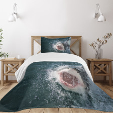 Scary Open Mouth Teeth Bedspread Set