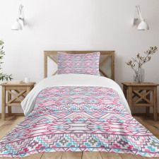 Aztec Inspired Ikat Seem Bedspread Set