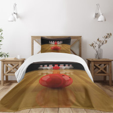Red Skittle Ball Bedspread Set