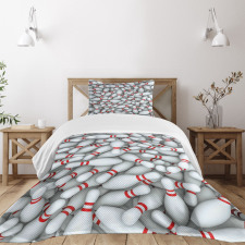 Vivid Pins Pile Bedspread Set