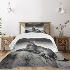 Wild Lioness Bedspread Set