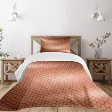 Comb Pattern Waves Bedspread Set