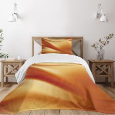 Wavy Color Curves Bedspread Set