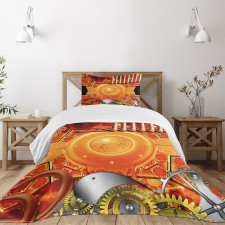 Retro Gear Technology Bedspread Set