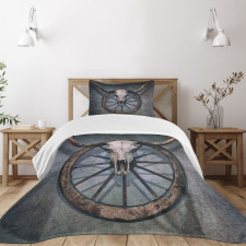 West Skull Bedspread Set