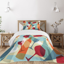 Modern Colorful Art Bedspread Set