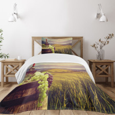 Italy Tuscany Vineyard Bedspread Set