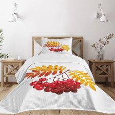 Rural Berries in Fall Bedspread Set