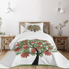 Tree Full of Fruits Art Bedspread Set