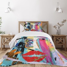 Paint Strokes Splashes Bedspread Set