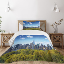 Central Park Midtown NYC Bedspread Set