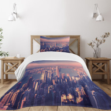 Dreamy Hong Kong Scenery Bedspread Set