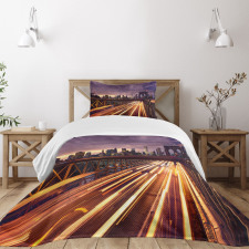 Brooklyn Bridge Traffic Bedspread Set