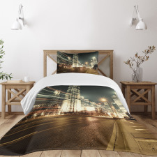 Shanghai Finance Zone View Bedspread Set