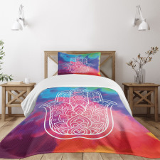 Watercolor Gentle Swirls Bedspread Set