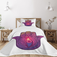 Vivid Floral Aura Energy Bedspread Set