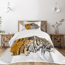 Sketch Bengal Carnivore Bedspread Set