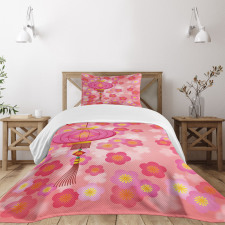 Cherry Blossom New Year Bedspread Set