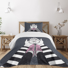 Search for Love Girl Bedspread Set