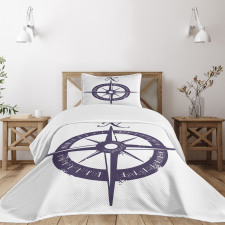 Sailing Navy Color Bedspread Set