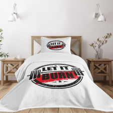 Strong Training Grunge Bedspread Set