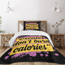 Gym Motivation Modern Bedspread Set