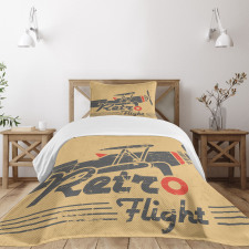 Retro Emblem Bedspread Set