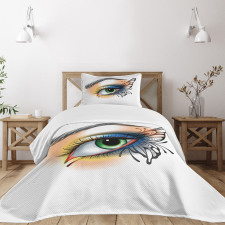 Fantasy Woman Make up Wing Bedspread Set