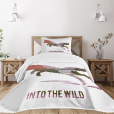 Jumping Fox Wild Woodland Bedspread Set