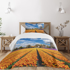 Rustic Holland Houses Bedspread Set