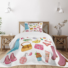 Girlish Items Bedspread Set