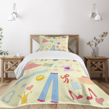 Doodle Items Bedspread Set