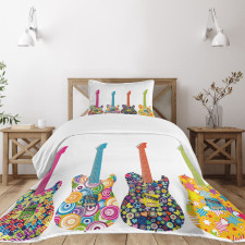 Colorful Flowers Star Bedspread Set